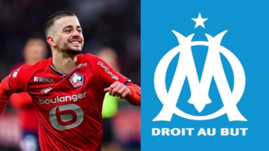 Mercato 2025 OM Edon Zhegrova, transfert du LOSC vers Marseille."