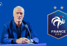 Didier Deschamps, sélectionneur des Bleus, , dévoile sa liste pour les matchs contre l’Ukraine et l’Islande
